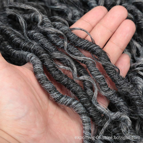 river locs Synthetic Crochet Braids Hair Passion Twist River Goddess ombre Braiding Hair Extension Brown Faux Locs With Curly